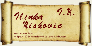 Ilinka Mišković vizit kartica